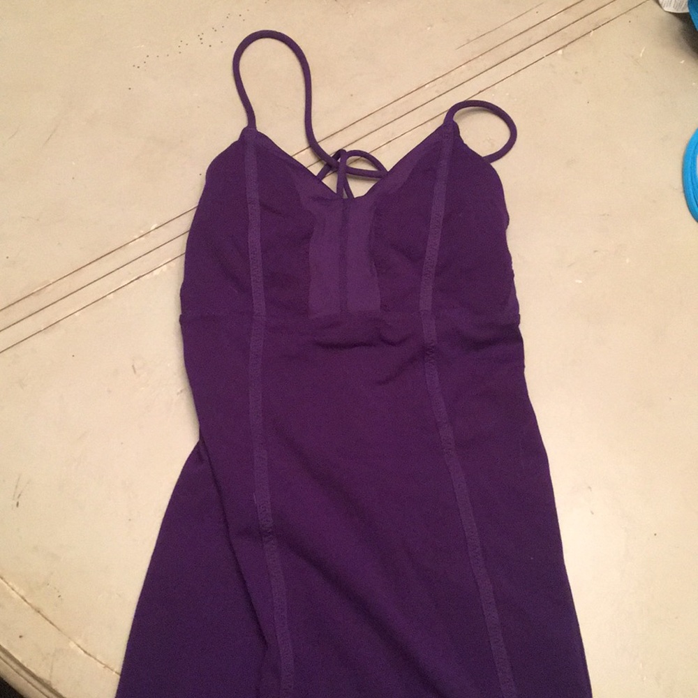 Purple workout top